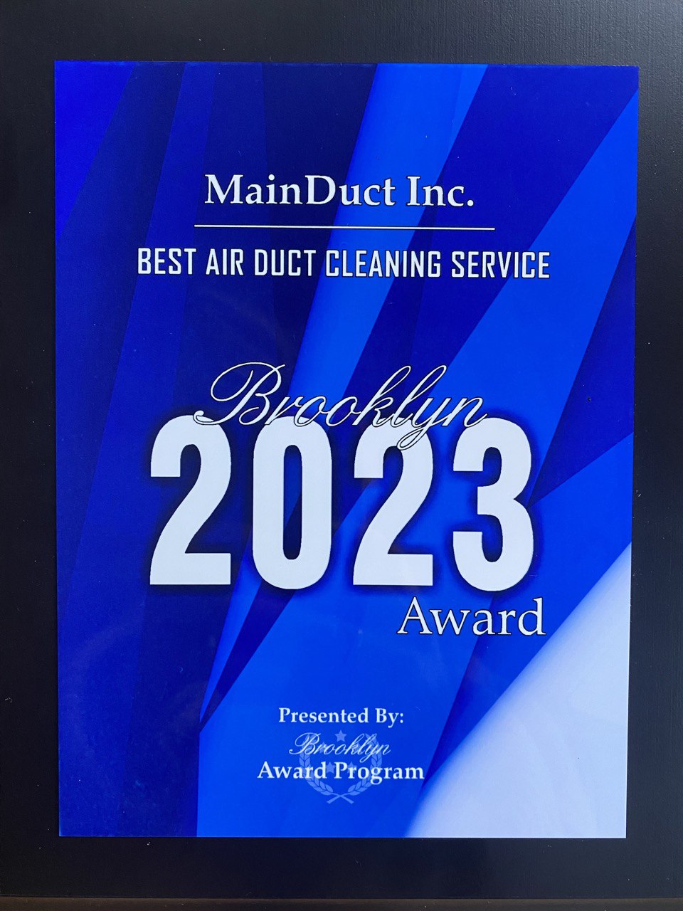 2023 Best Air Duct Cleaning Service Award in Brooklyn Award Program.