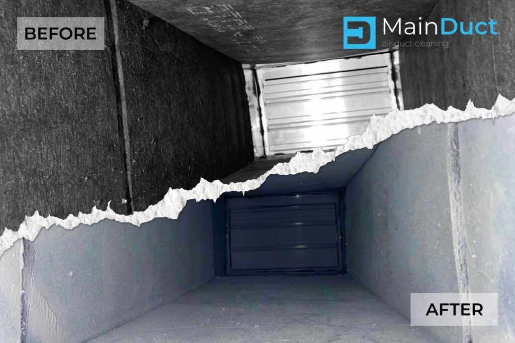 Air duct insulation near me before after