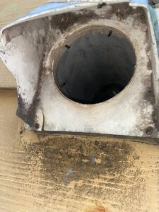 Flammable dryer vent cover 1 2