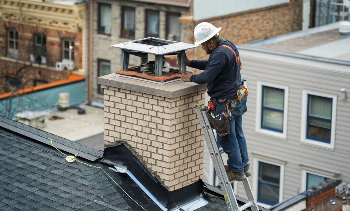 Chimney Cap Installation
